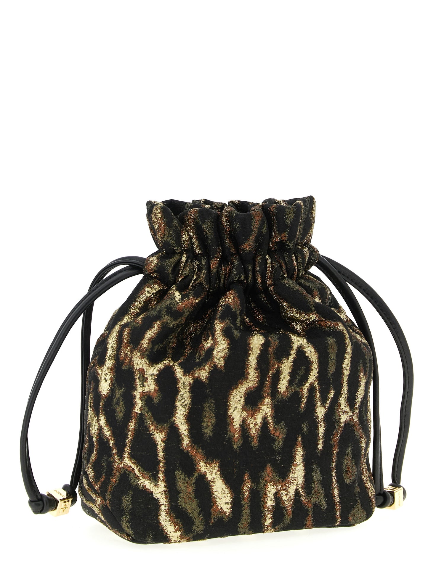 Ganni Braune Clutch aus Polyester