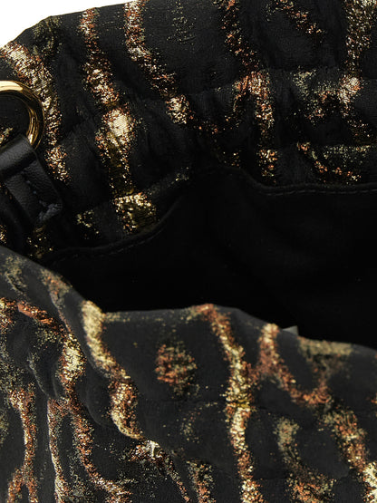 Ganni Braune Clutch aus Polyester