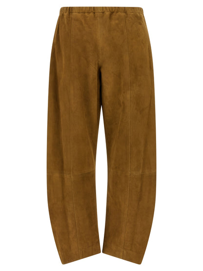 Khaite Braune Lederhose