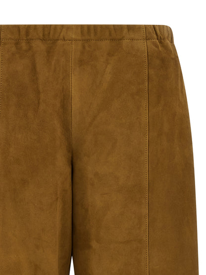 Khaite Braune Lederhose