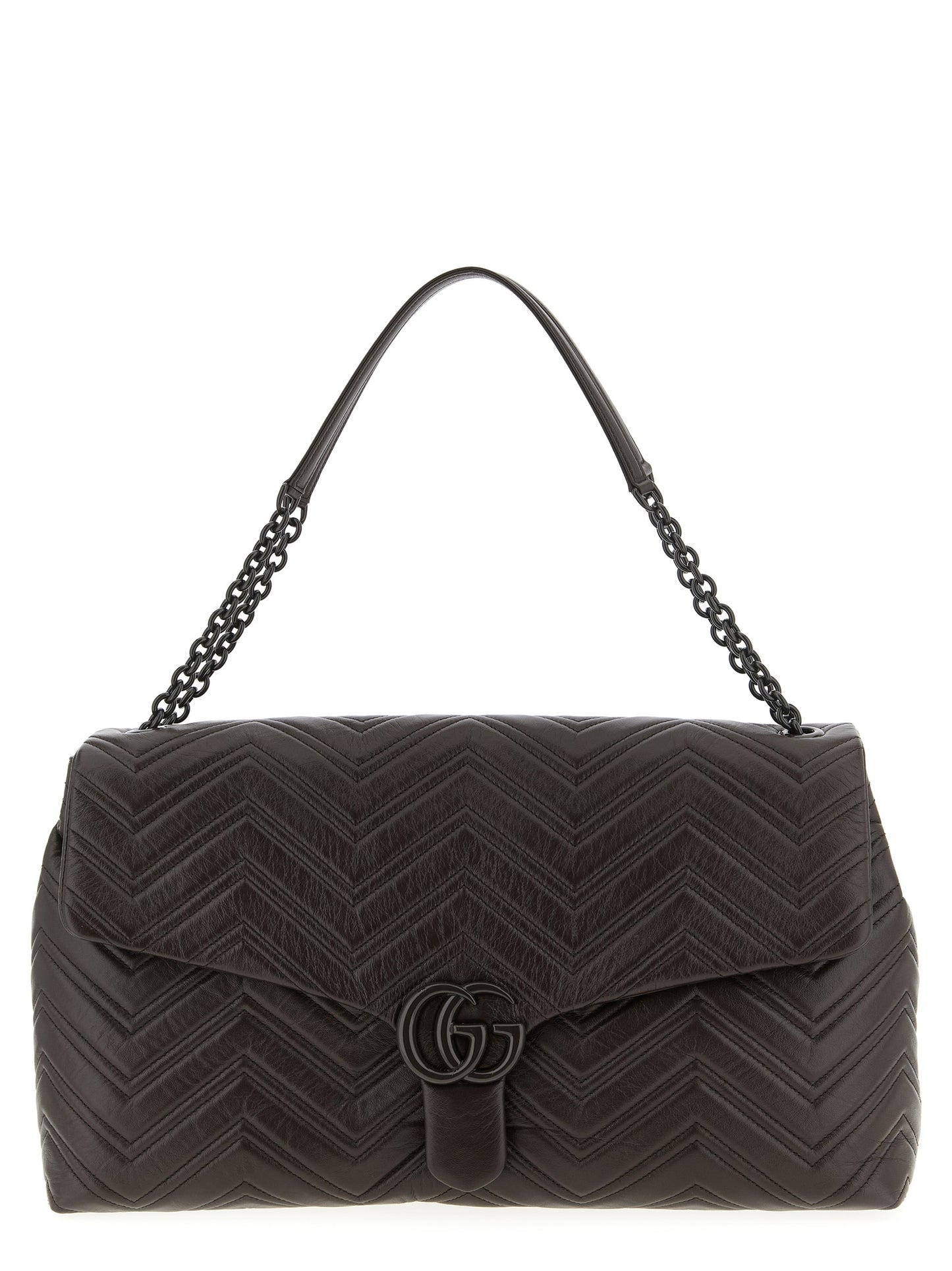 Gucci Braunes Kalbsleder Damen Crossbody Tasche