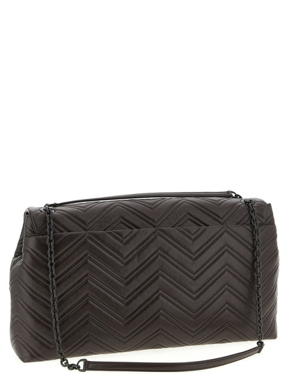 Gucci Braunes Kalbsleder Damen Crossbody Tasche