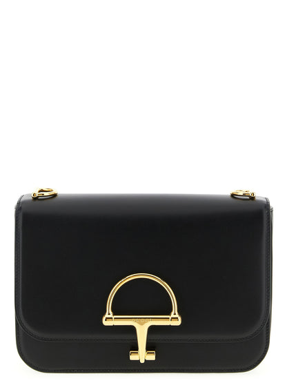 Gucci Schwarze Kalbsleder-Schultertasche