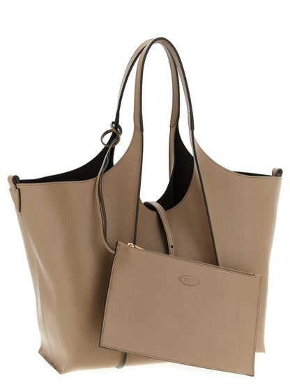 Tod's Beige Kalbsleder-Tote Bag