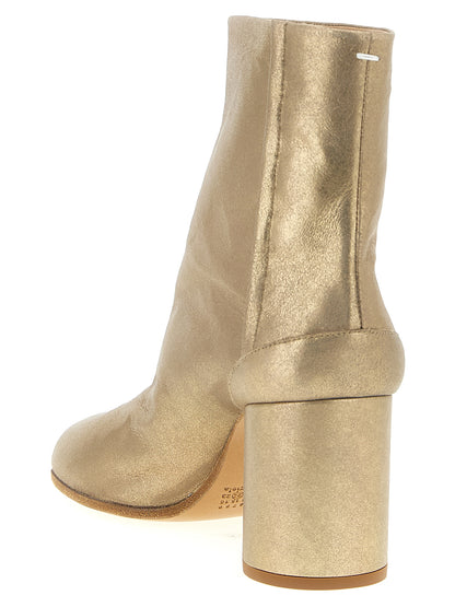 Maison Margiela Goldfarbene Kaschmir-Stiefeletten