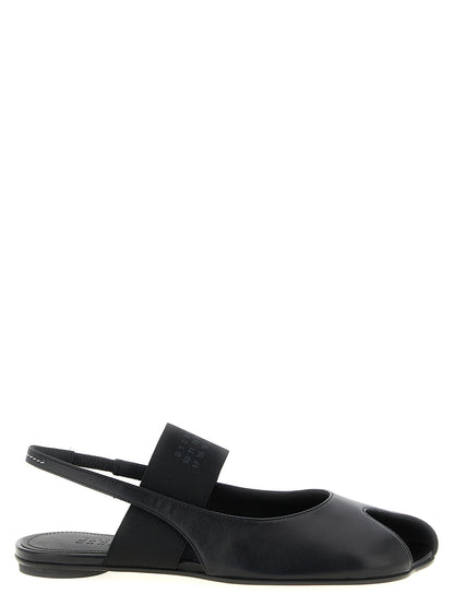 MM6 Maison Margiela Schwarze Lammleder-Sandalen