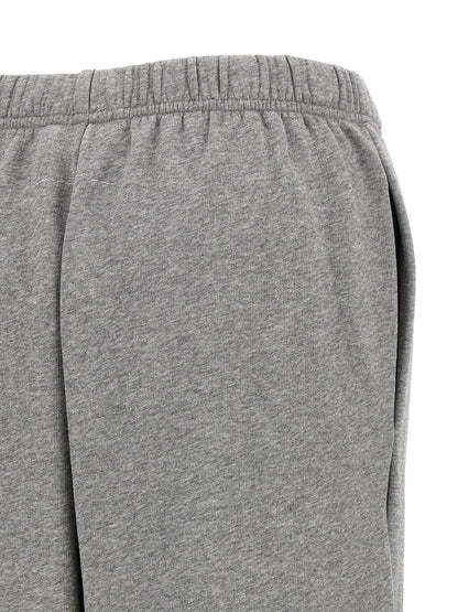 MM6 Maison Margiela Graue Baumwoll-Jogginghose (Sporthose)