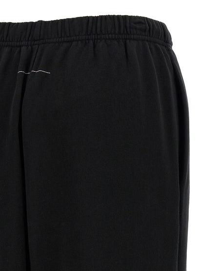 MM6 Maison Margiela Schwarze Baumwoll-Jogginghose (Trainingshose)