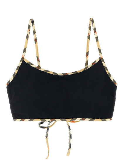 Burberry Schwarzer Bikini aus Polyamid
