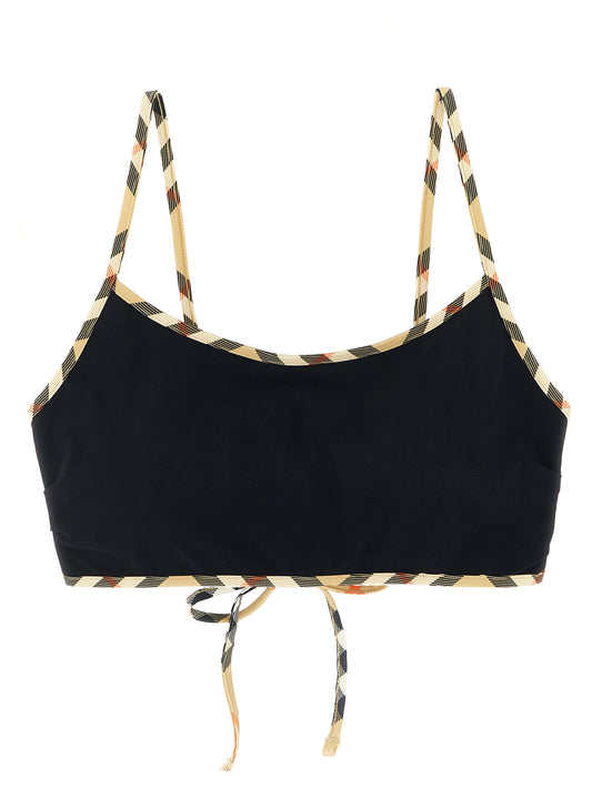 Burberry Schwarzer Bikini aus Polyamid