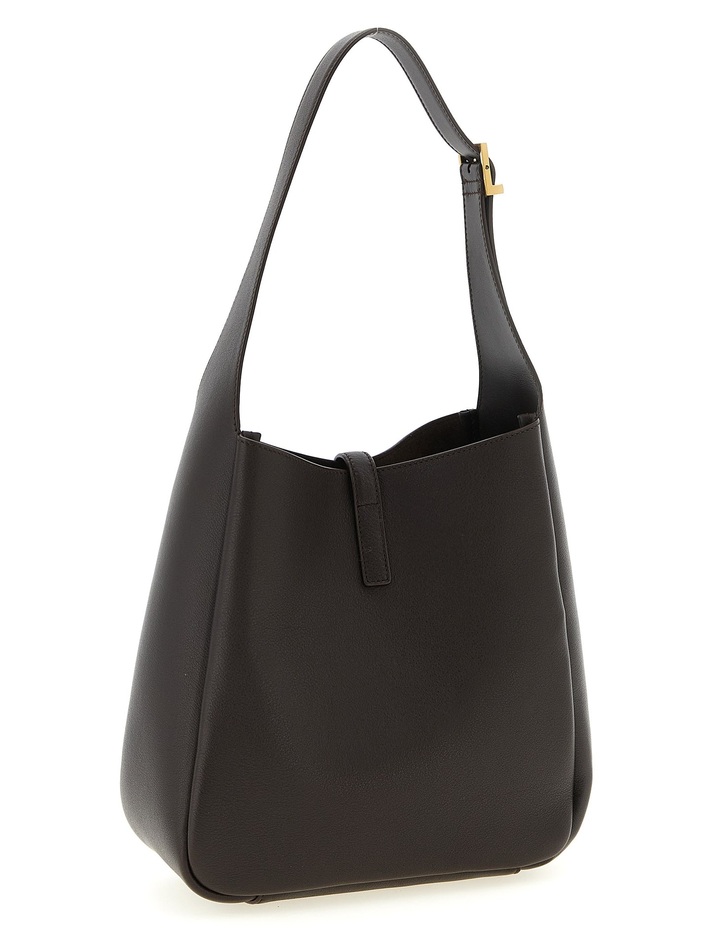 Saint Laurent Braunes Kalbsleder Damen Crossbody Tasche