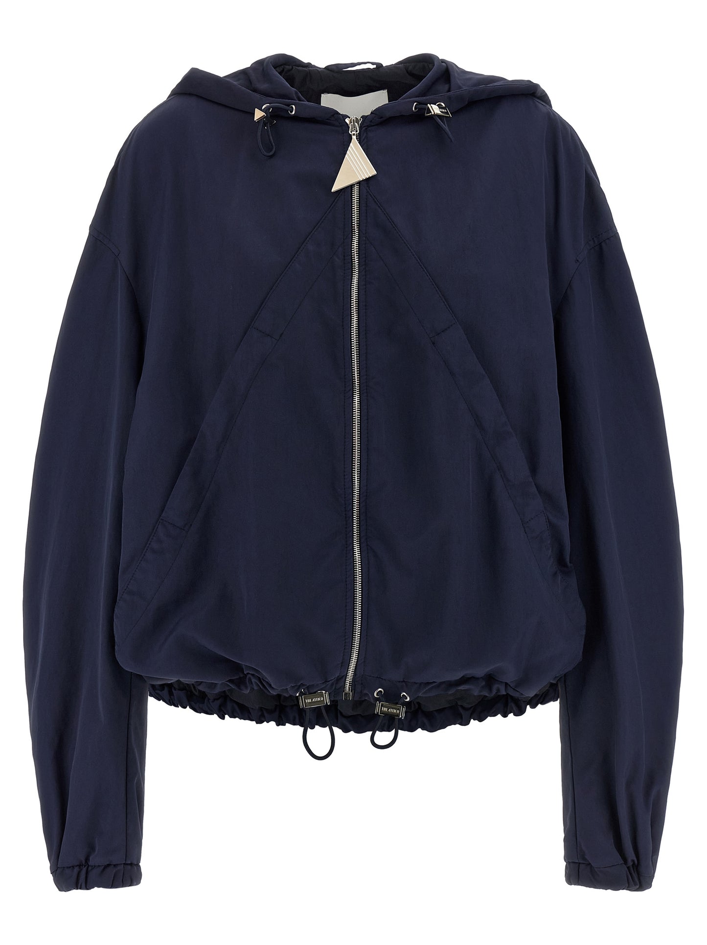 The Attico Blauer Bomber aus Polyamid