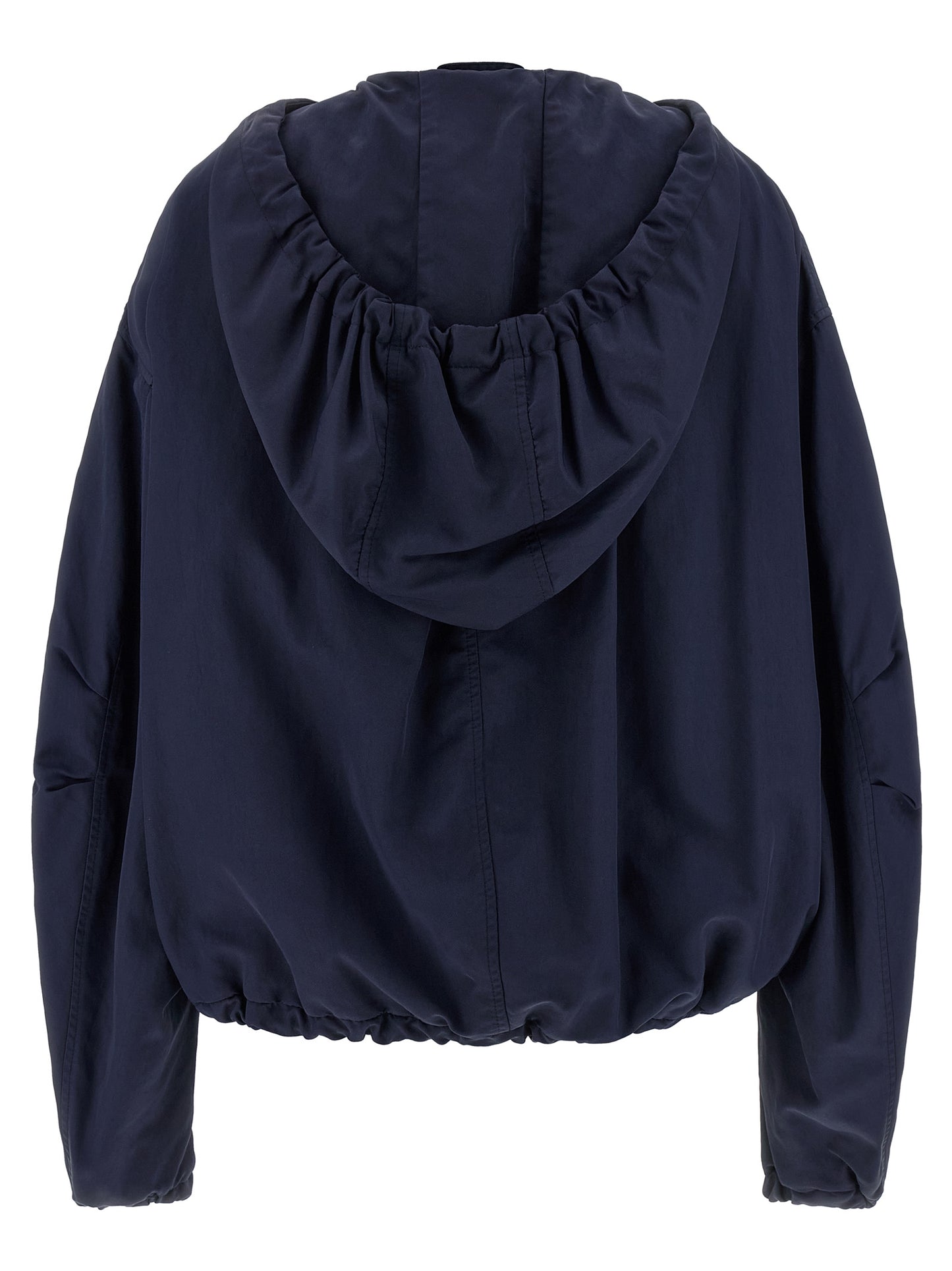 The Attico Blauer Bomber aus Polyamid