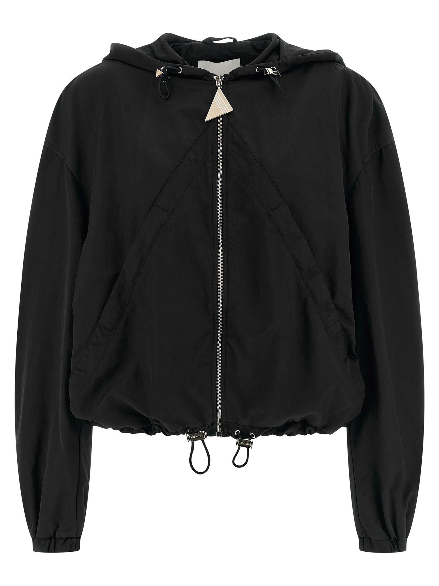 The Attico Schwarzer Bomber aus Polyester