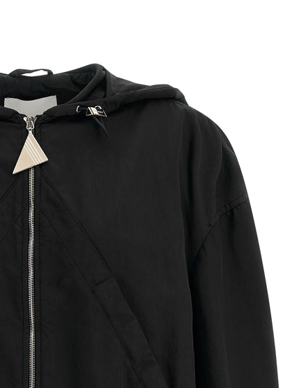 The Attico Schwarzer Bomber aus Polyester
