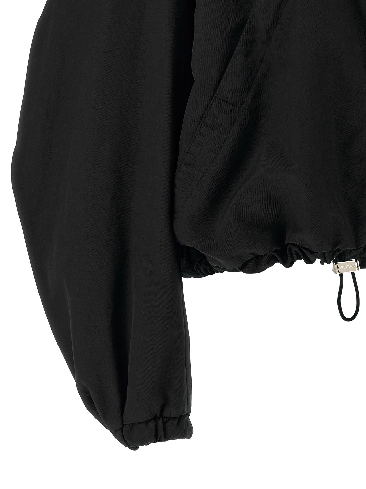 The Attico Schwarzer Bomber aus Polyester