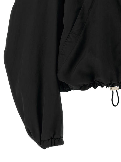 The Attico Schwarzer Bomber aus Polyester