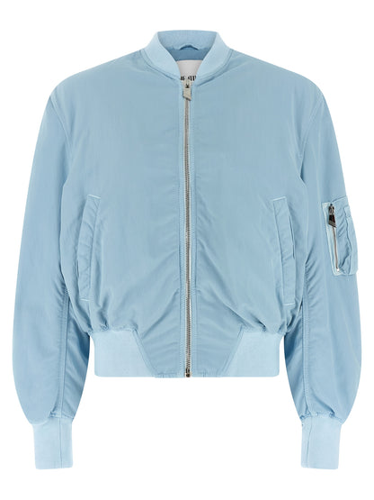 The Attico Blauer Bomber aus Polyamid