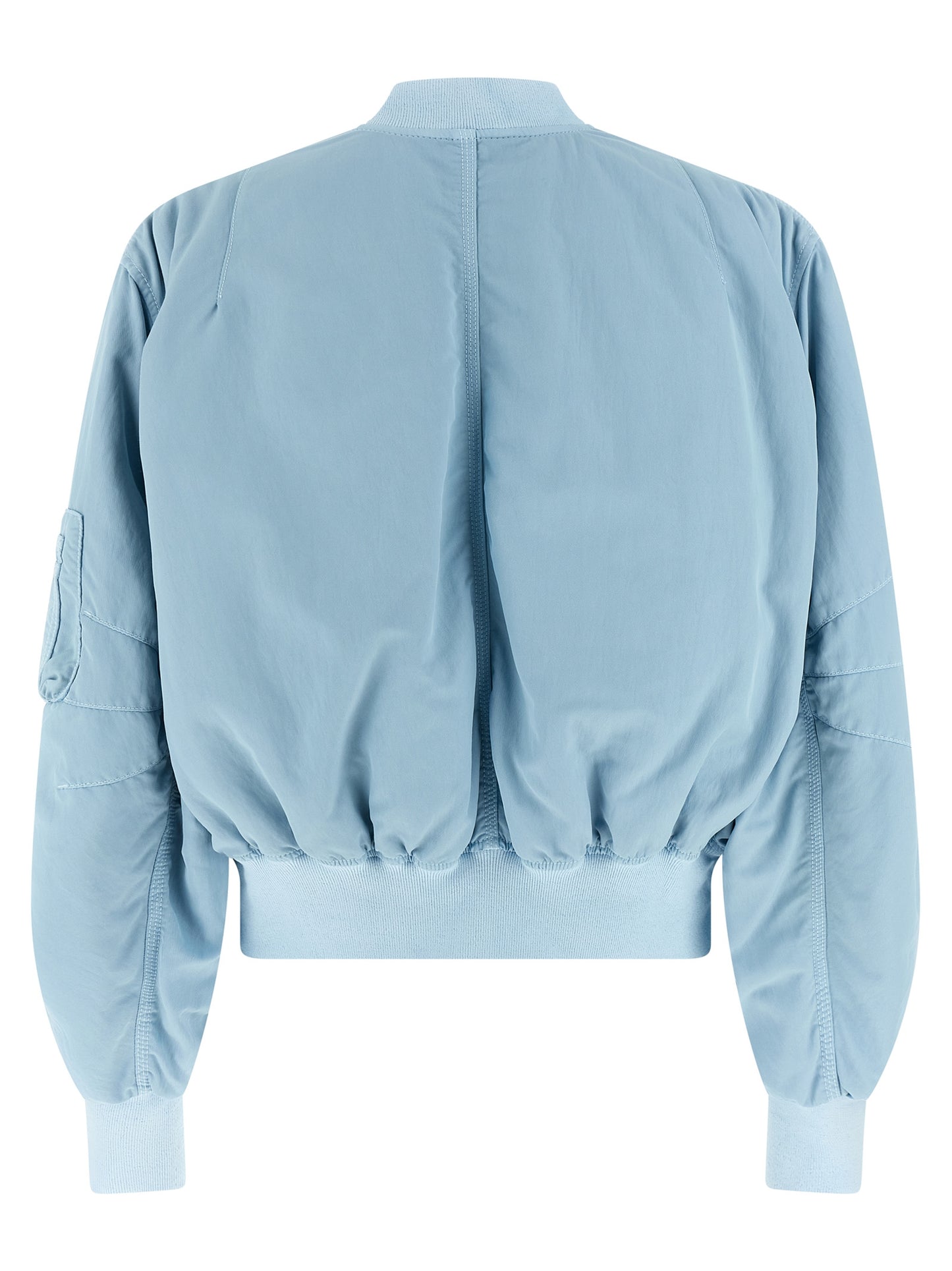 The Attico Blauer Bomber aus Polyamid