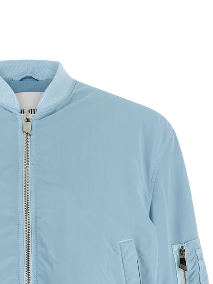 The Attico Blauer Bomber aus Polyamid