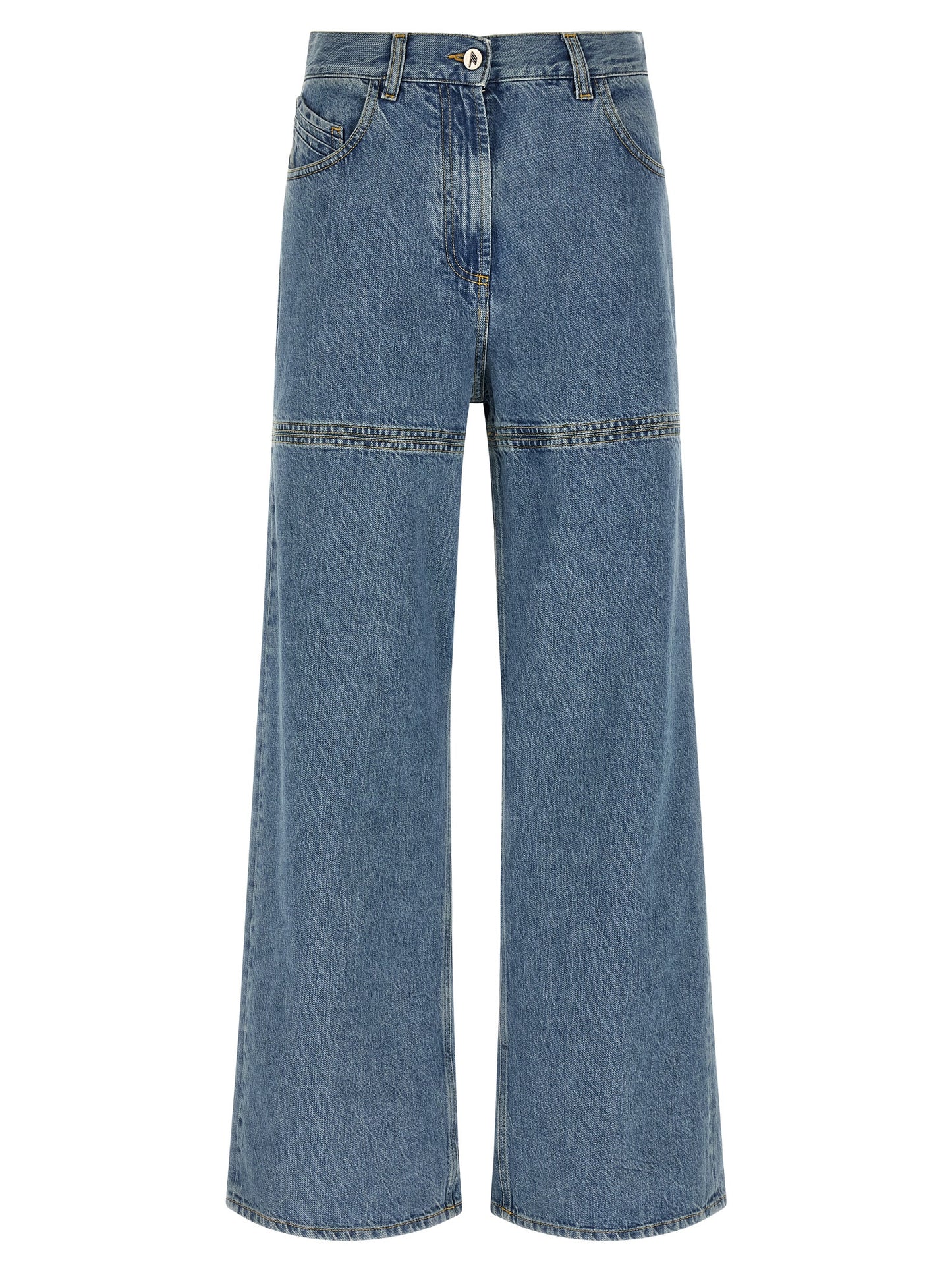 The Attico Blaue Baumwolljeans Denim