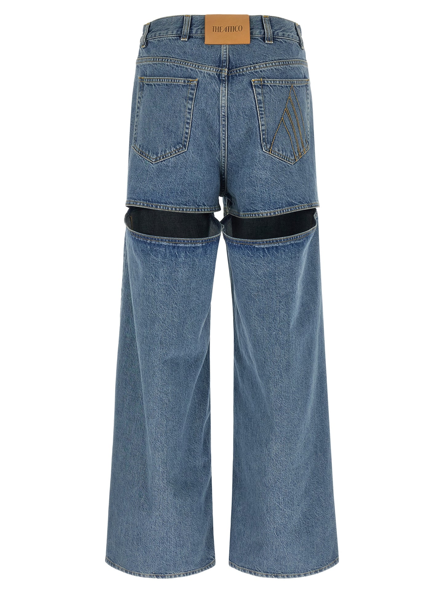 The Attico Blaue Baumwolljeans Denim