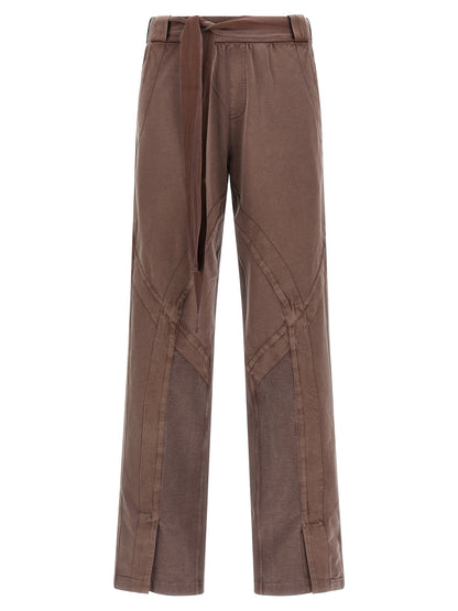 The Attico Braune Baumwollhose für die Freizeit