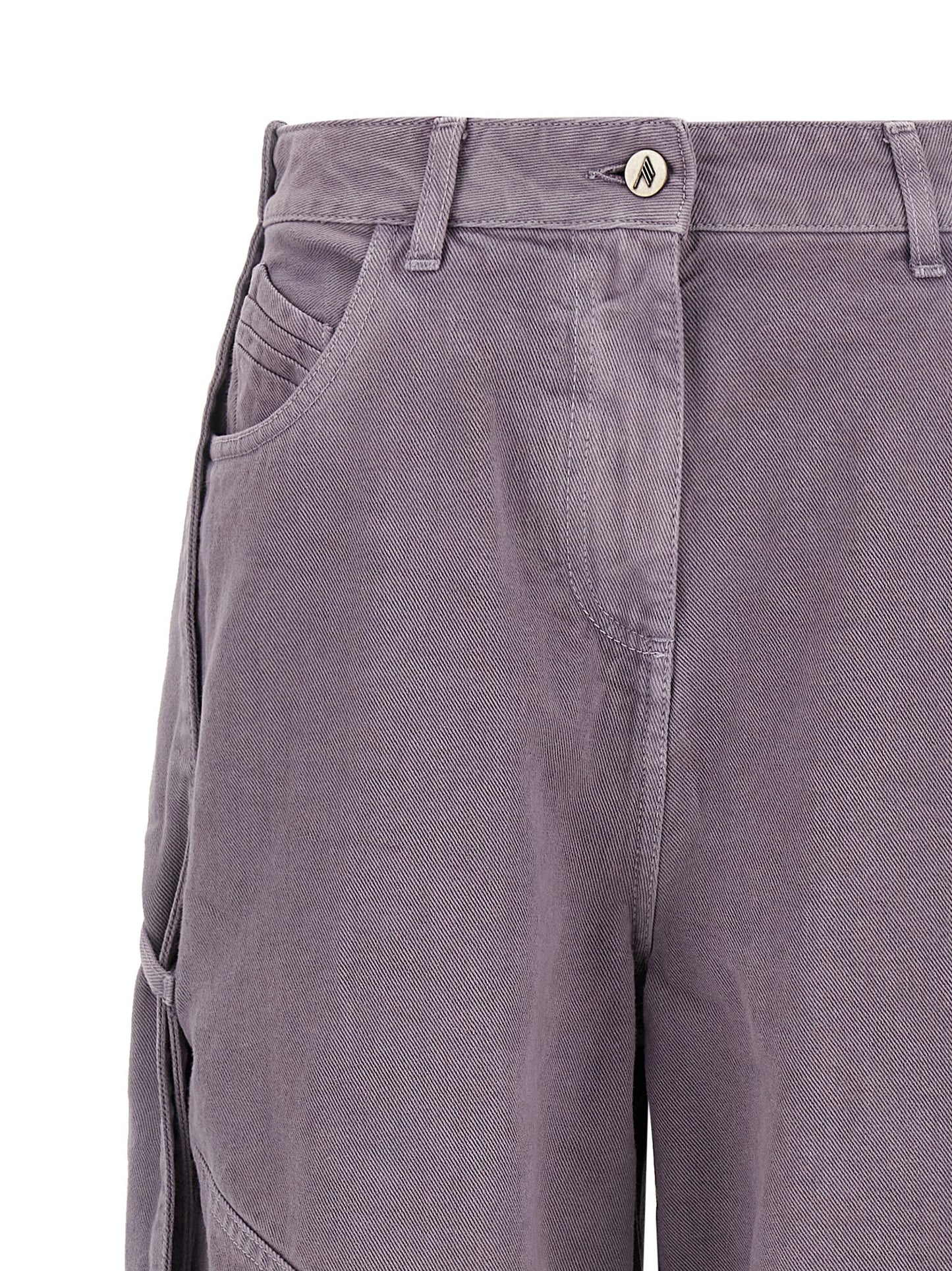 The Attico Violette Cargohose aus Baumwolle