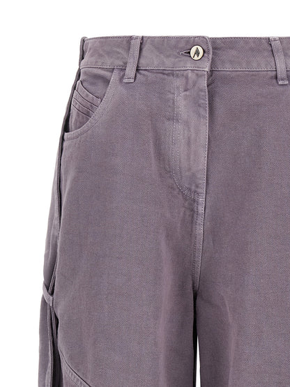 The Attico Violette Cargohose aus Baumwolle
