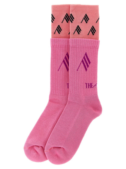 The Attico Mehrfarbige Baumwollsocken