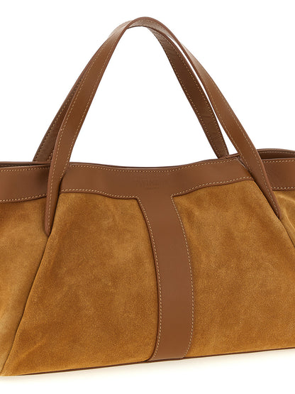 Twinset Schultertasche aus braunem Polyethylen