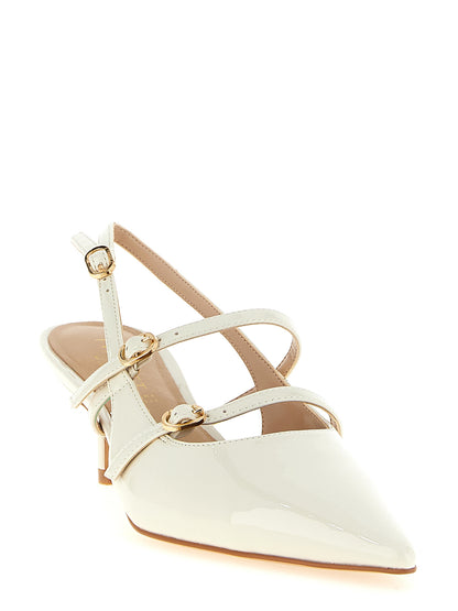 Twinset Weiße Pumps aus Polyethylen mit mittelhohem Absatz