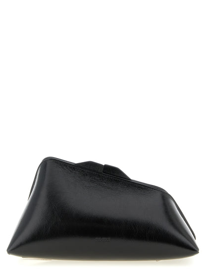 The Attico Schwarze Kalbsleder-Clutch