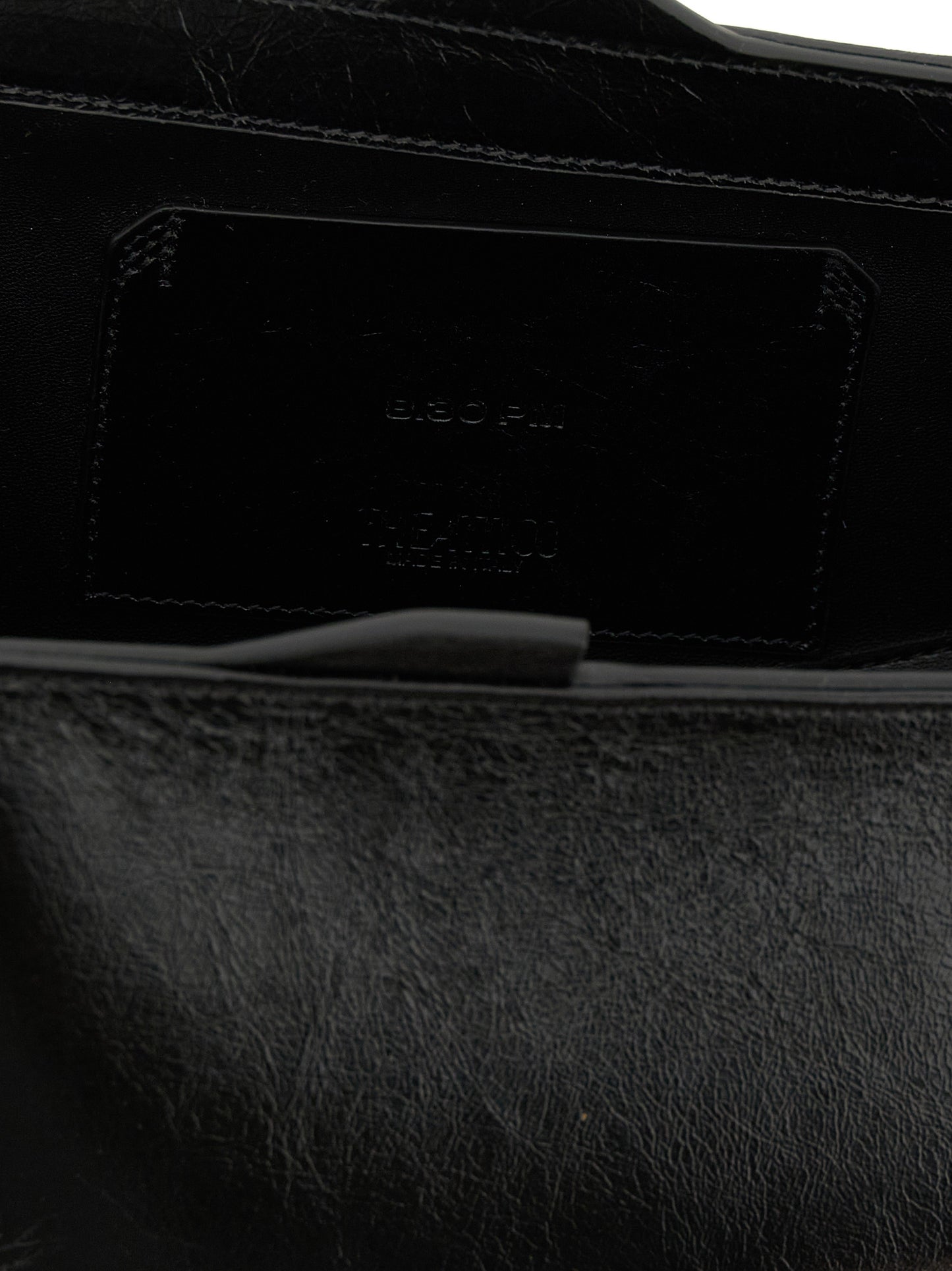 The Attico Schwarze Kalbsleder-Clutch
