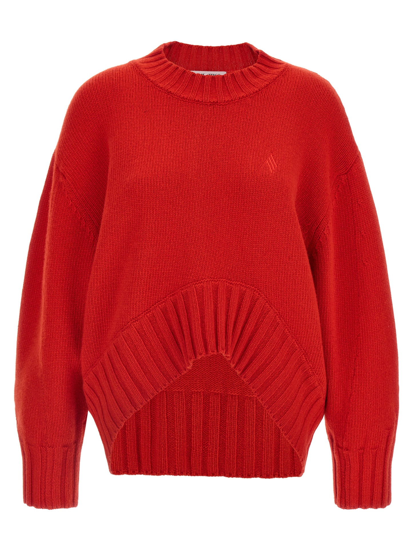 The Attico Mehrfarbige Strickjacke aus reiner Schurwolle