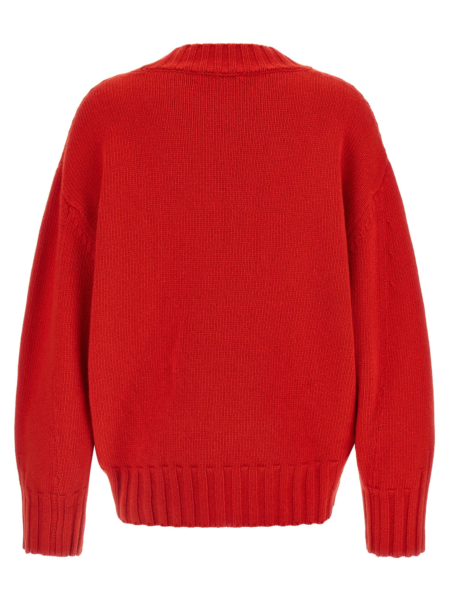 The Attico Mehrfarbige Strickjacke aus reiner Schurwolle
