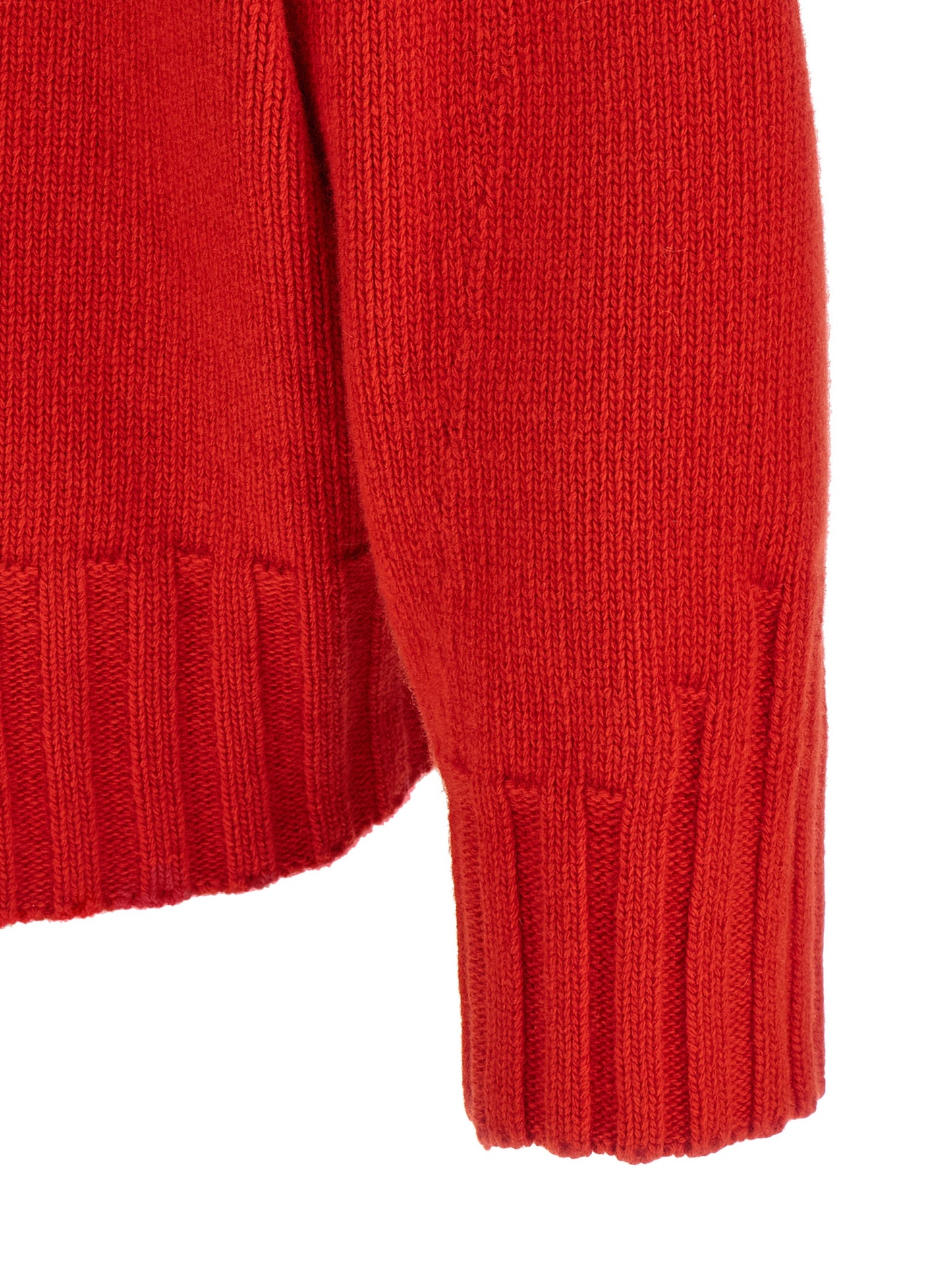 The Attico Mehrfarbige Strickjacke aus reiner Schurwolle