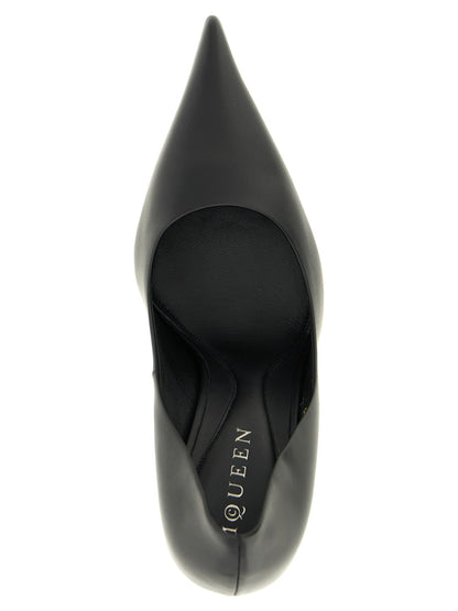 Alexander McQueen Schwarze Pumps aus Kalbsleder mit hohem Absatz