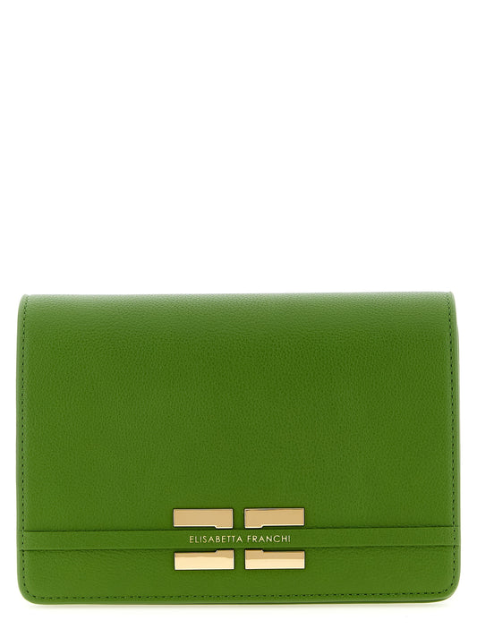 Elisabetta Franchi Bicolor Polyester Umhängetasche