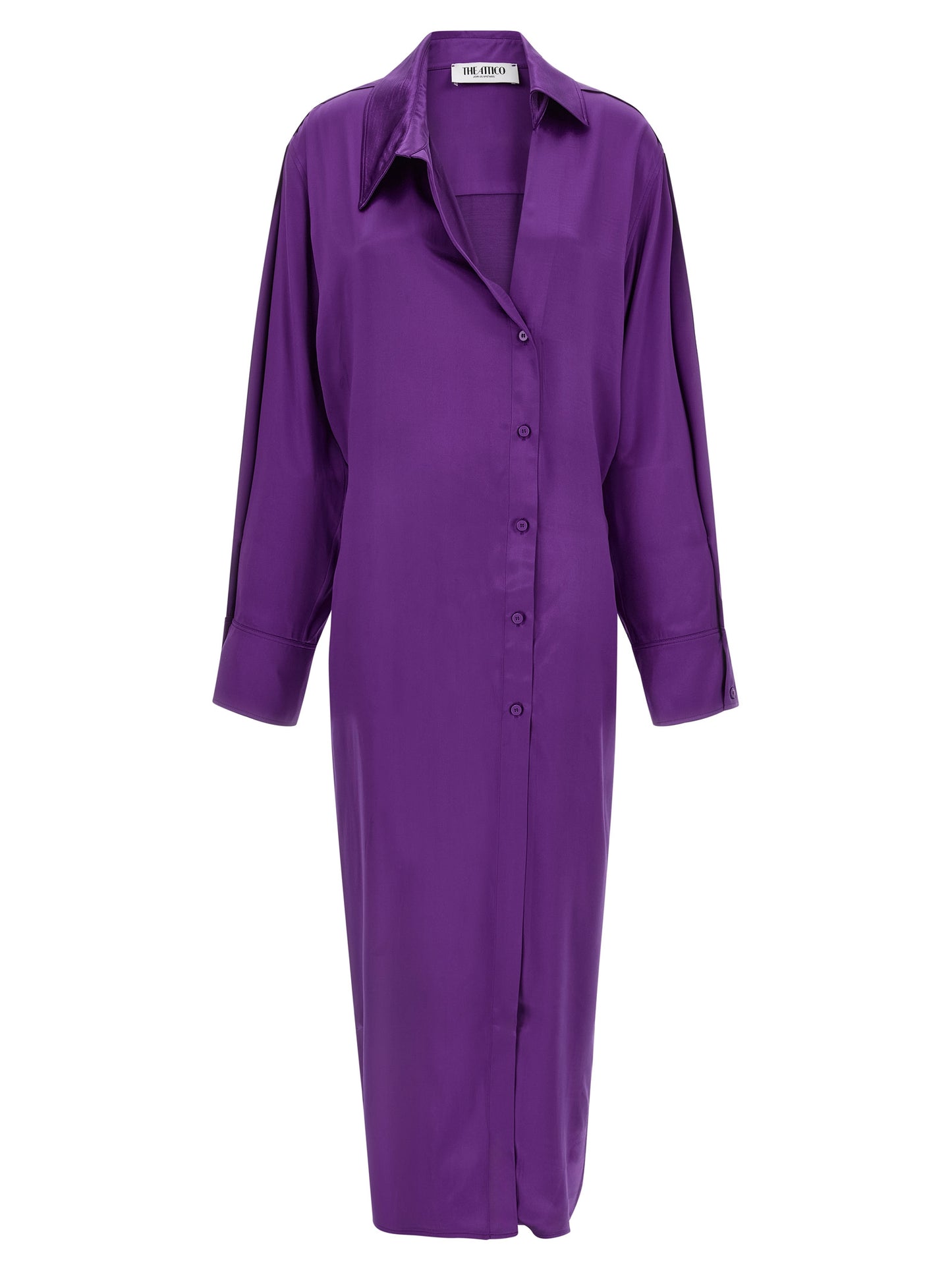The Attico Lila Midikleid aus Viskose