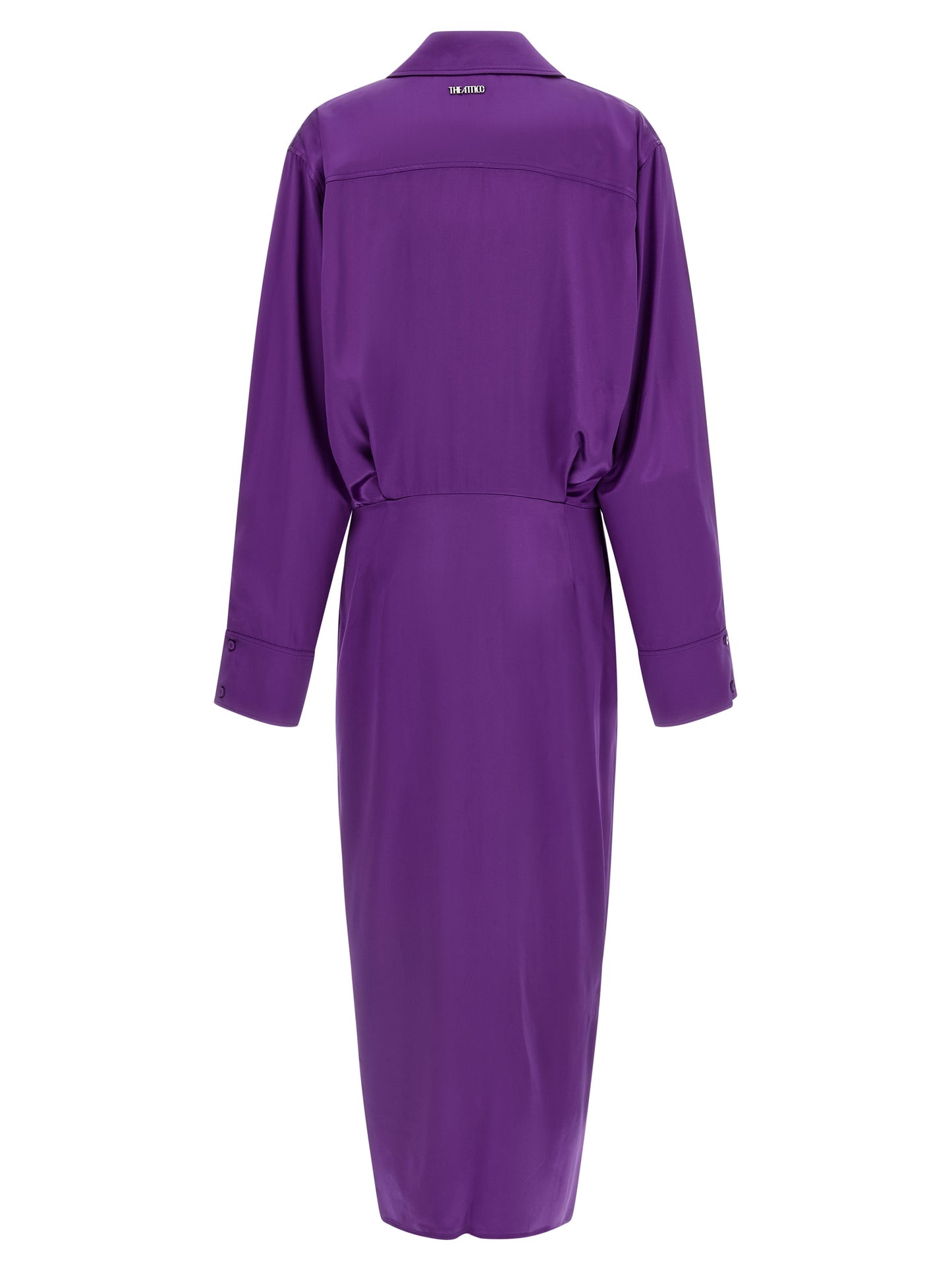 The Attico Lila Midikleid aus Viskose
