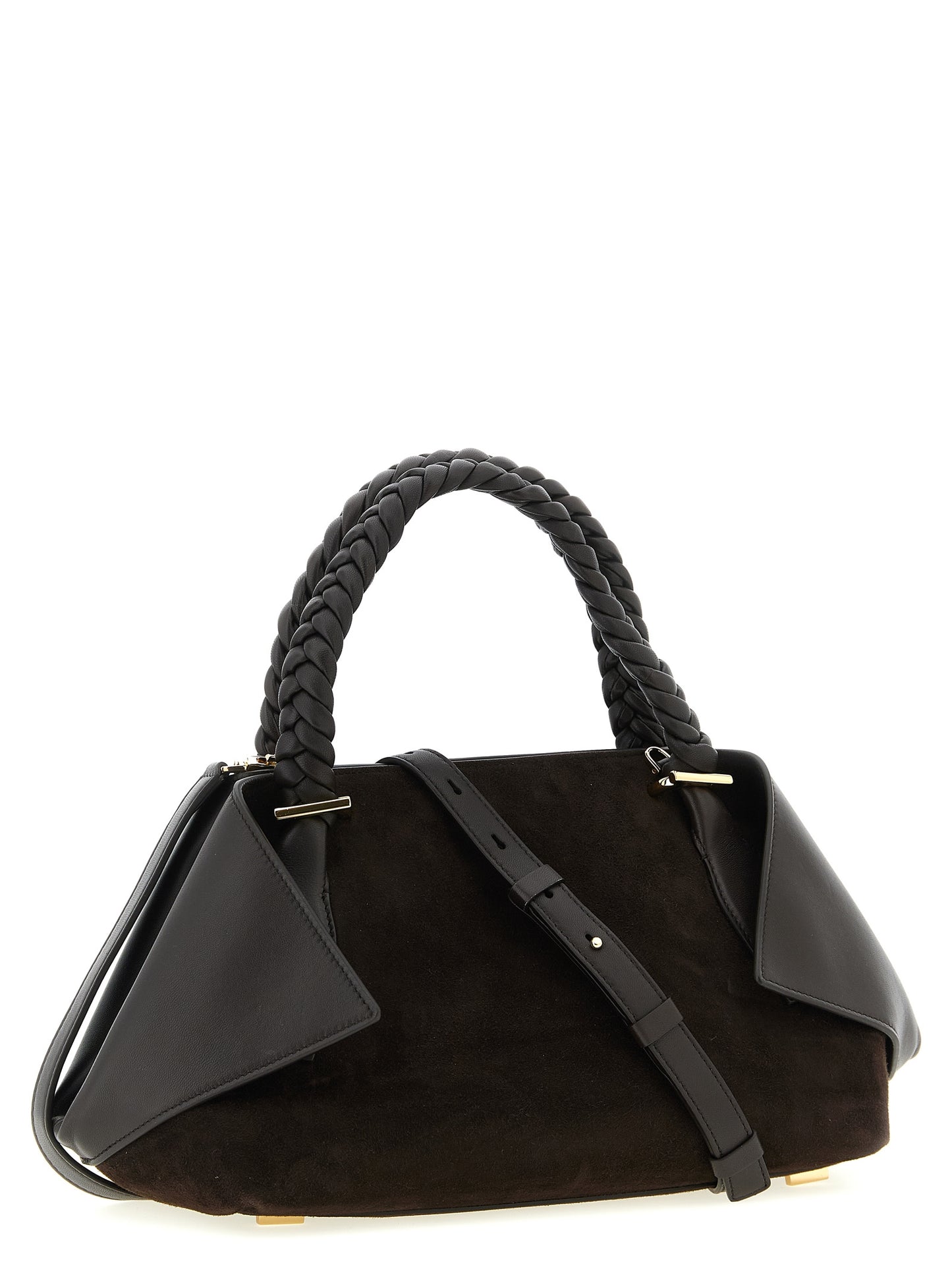 Ferragamo Braune Ziegenleder-Handtasche