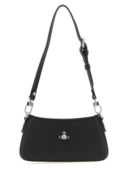 Vivienne Westwood Schwarze Schultertasche aus Polyethylen