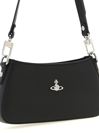 Vivienne Westwood Schwarze Schultertasche aus Polyethylen