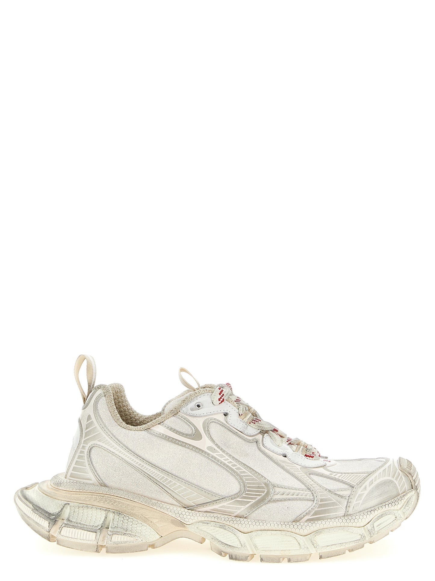 Balenciaga Silberne Polyethylen-Sneaker für Sport und Freizeit