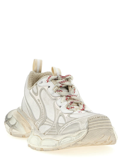 Balenciaga Silberne Polyethylen-Sneaker für Sport und Freizeit