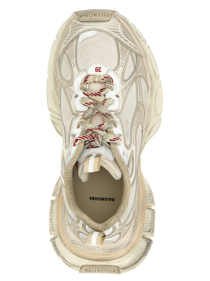 Balenciaga Silberne Polyethylen-Sneaker für Sport und Freizeit