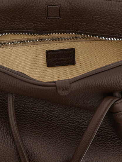 Jacquemus Braunes Kalbsleder Damen Crossbody Tasche