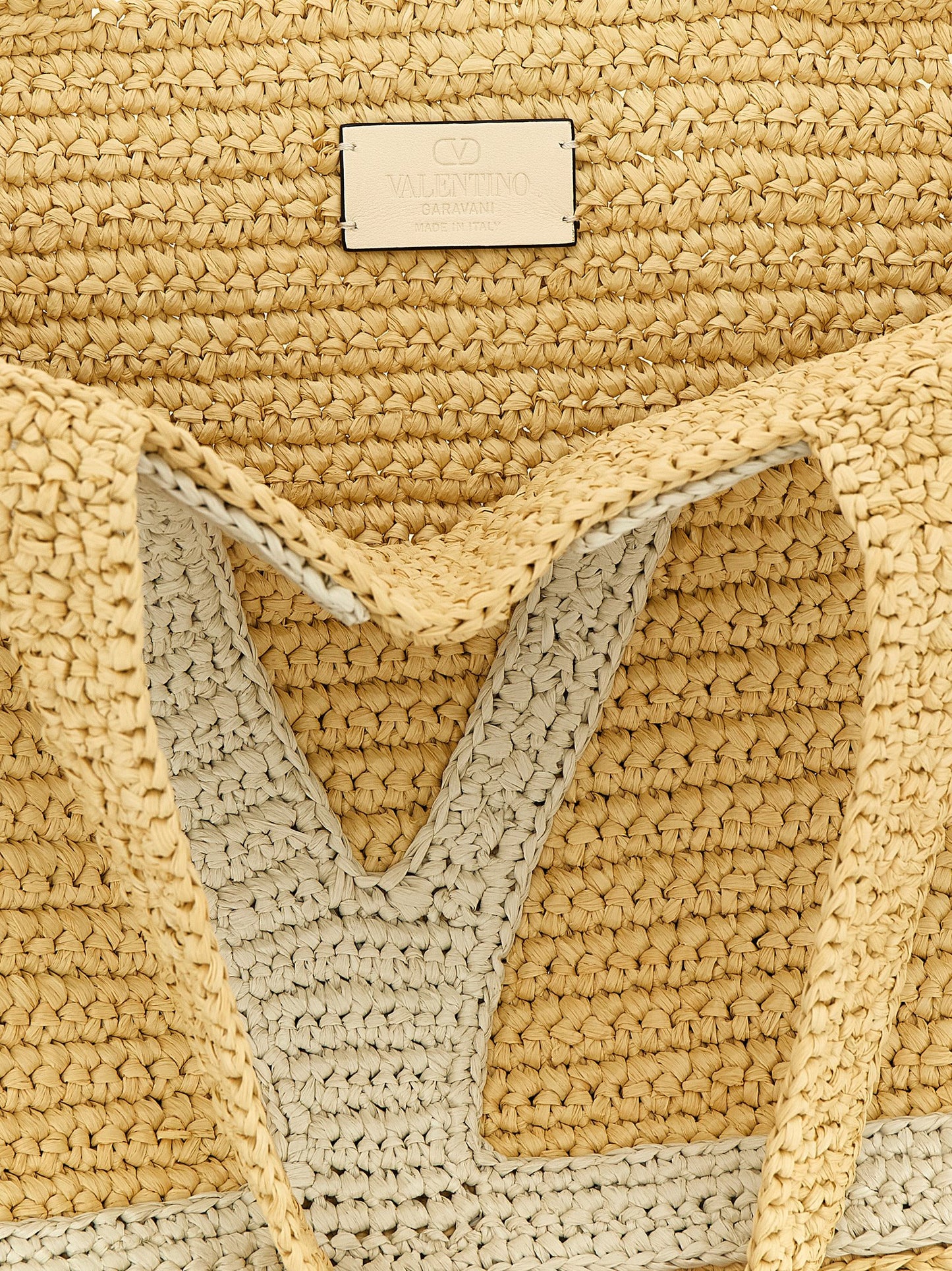 Valentino Garavani Weiße Viscose-Tragetasche