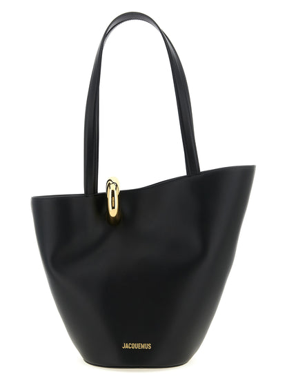 Jacquemus Schwarze Schultertasche aus Rindsleder